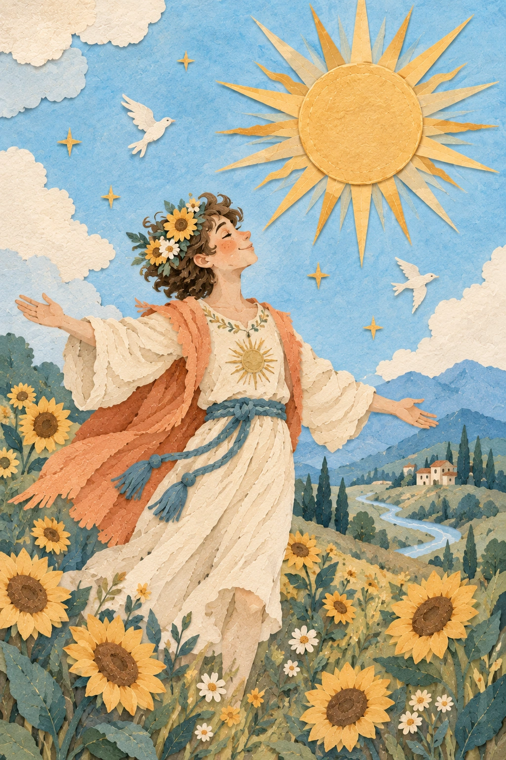 The Sun tarot card