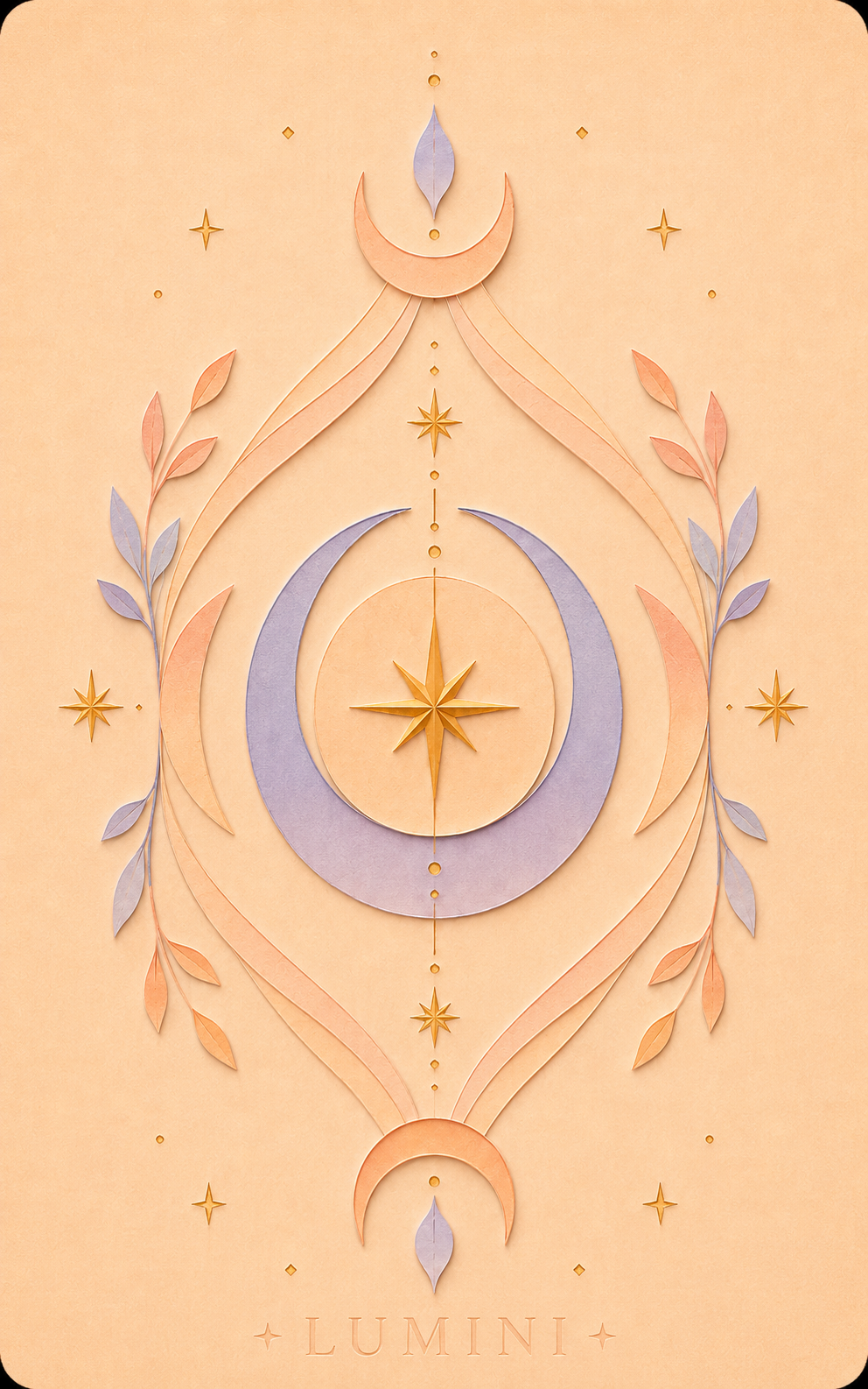 LUMINI tarot card back