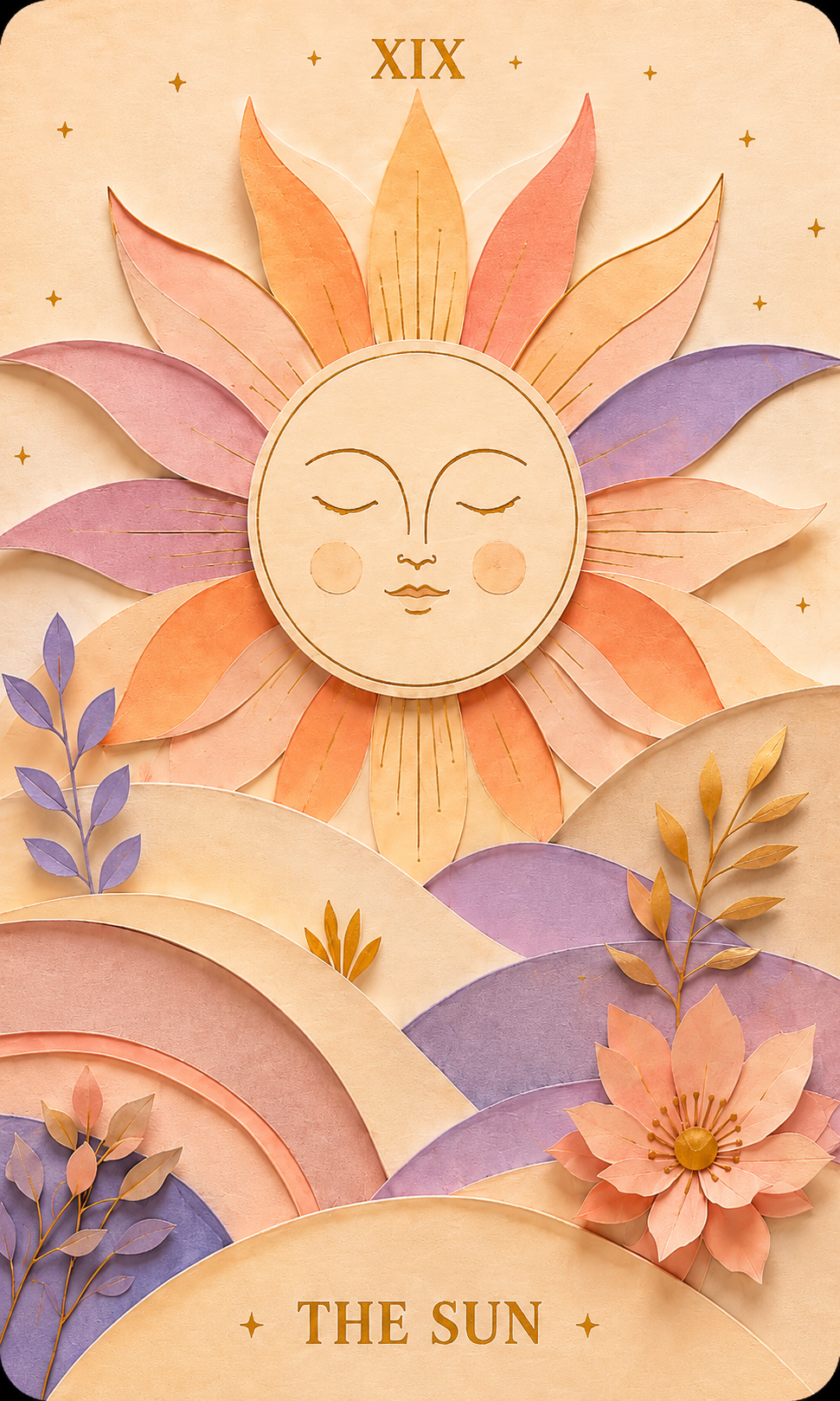 The Sun tarot card